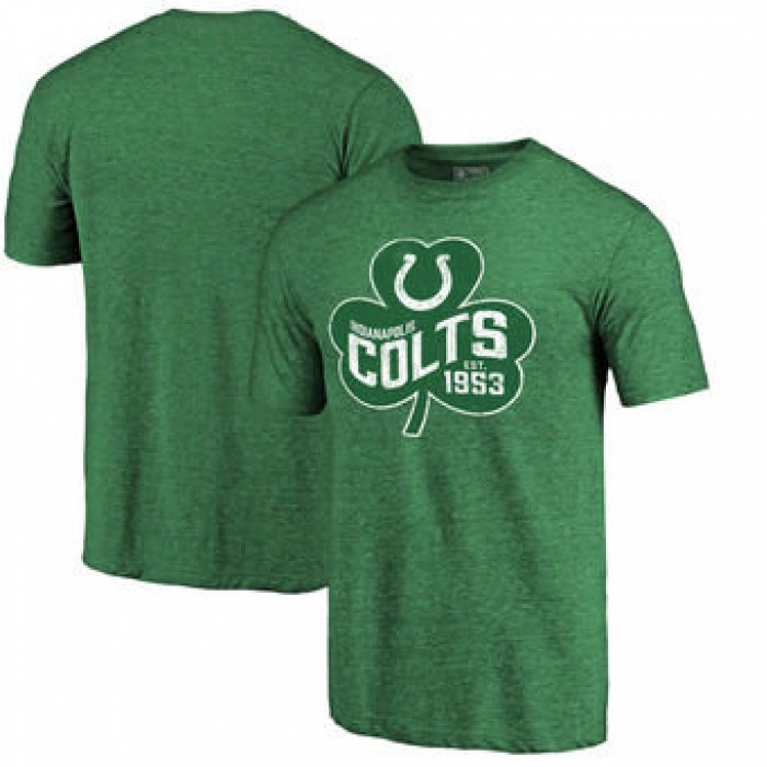 Indianapolis Colts Pro Line by Fanatics Branded St. Patrick's Day Paddy's Pride Tri-Blend T-Shirt - Green