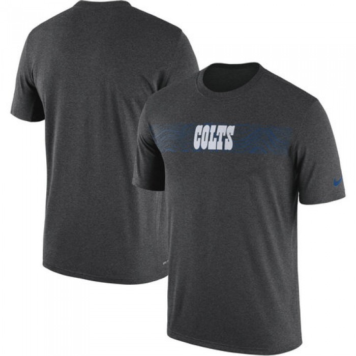 Indianapolis Colts Nike Heathered Charcoal Sideline Seismic Legend T-Shirt