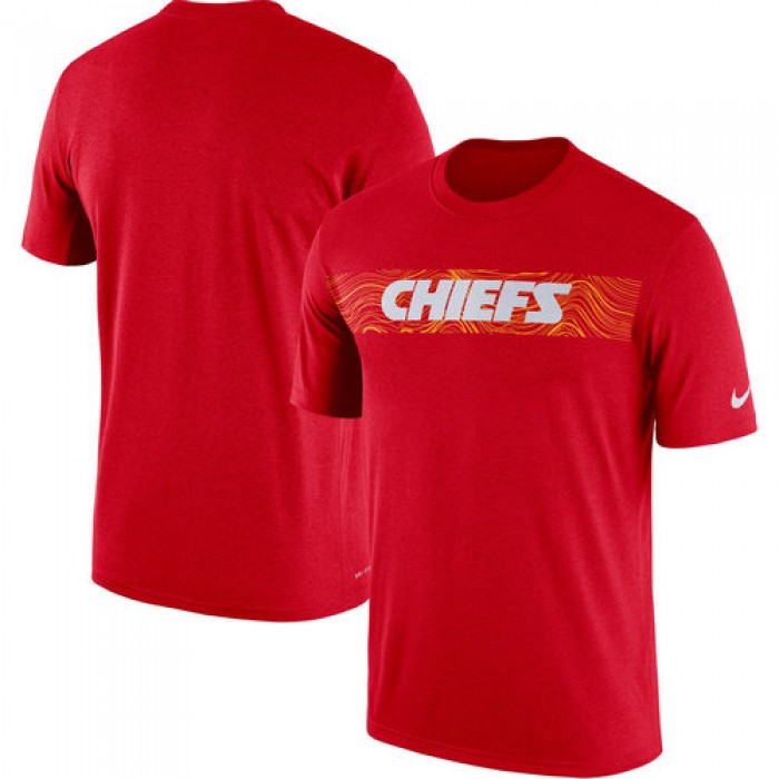Kansas City Chiefs Nike Red Sideline Seismic Legend T-Shirt