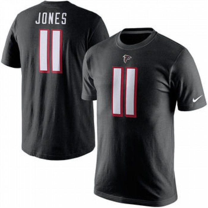 Men's Atlanta Falcons 11 Julio Jones Nike Player Pride Name & Number T-Shirt - Black