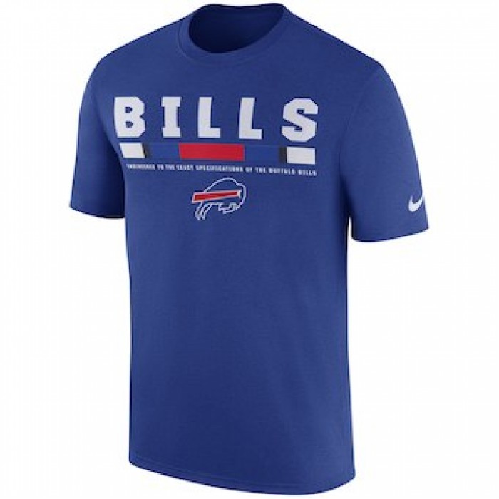 Men's Buffalo Bills Nike Royal Sideline Legend Staff Performance T-Shirt