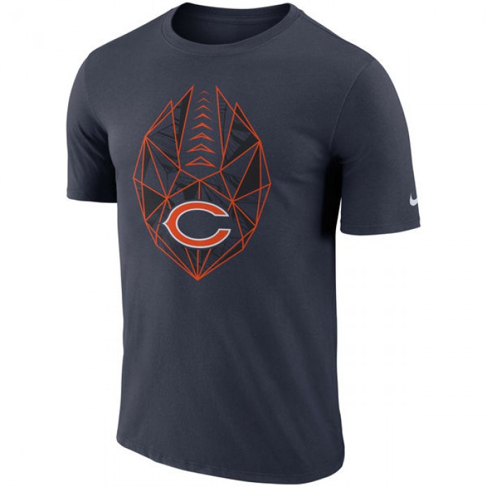 Men's Chicago Bears Nike Navy Fan Gear Icon Performance T-Shirt