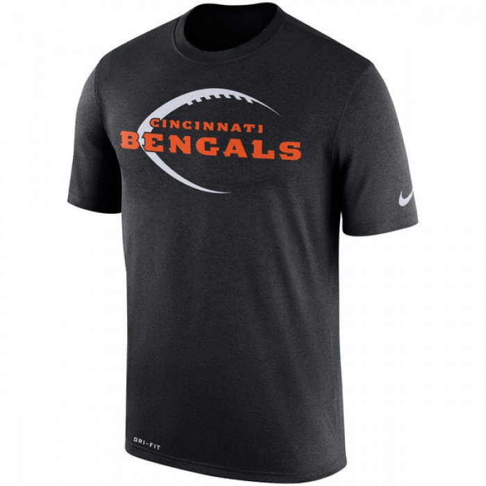 Men's Cincinnati Bengals Nike Black Legend Icon Logo Performance T-Shirt