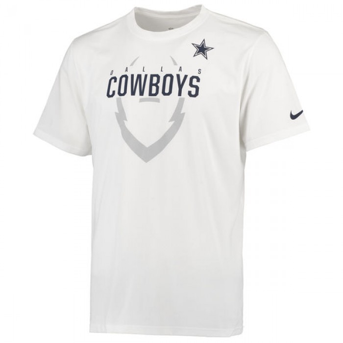 Men's Dallas Cowboys Nike White Legend Icon Performance T-Shirt