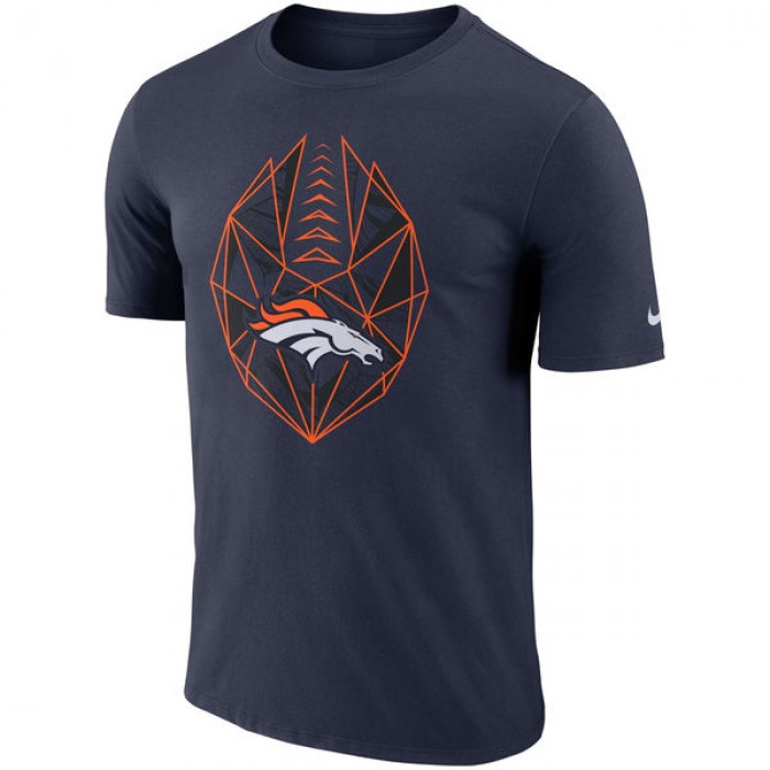 Men's Denver Broncos Nike Navy Fan Gear Icon Performance T-Shirt