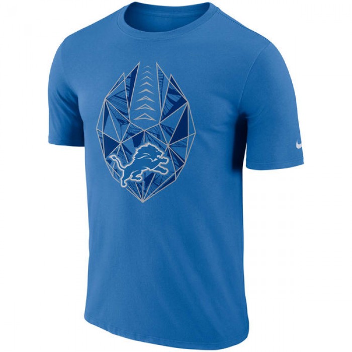 Men's Detroit Lions Nike Blue Fan Gear Icon Performance T-Shirt