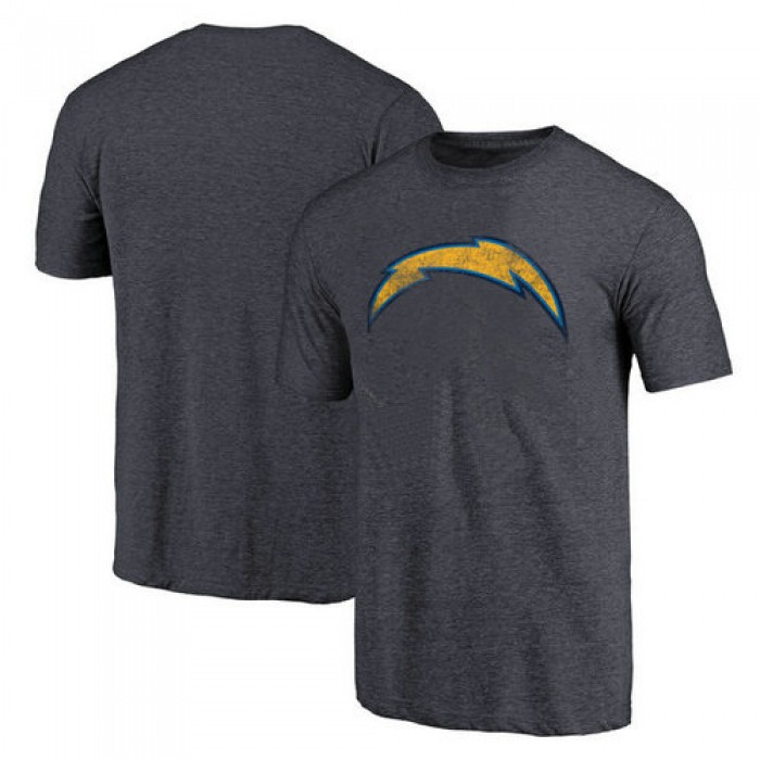 Los Angeles Chargers Navy Throwback Logo Tri-Blend NFL Pro Line T-Shirt