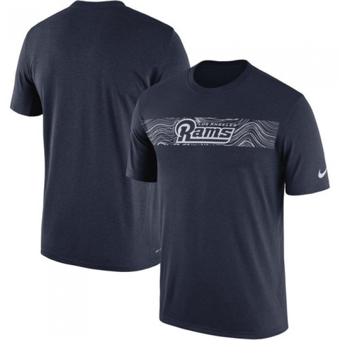 Los Angeles Rams Nike Navy Sideline Seismic Legend T-Shirt
