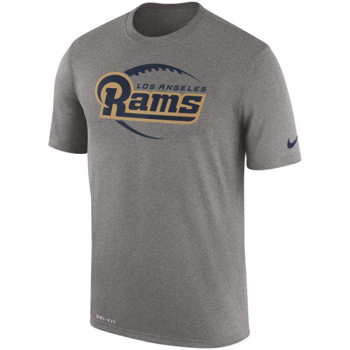 Men's Los Angeles Rams Nike Heather Gray Legend Icon Logo Performance T-Shirt