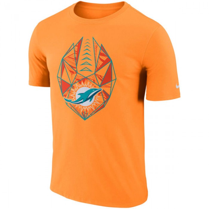 Men's Miami Dolphins Nike Orange Fan Gear Icon Performance T-Shirt