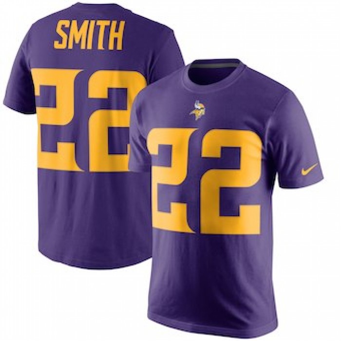 Men's Minnesota Vikings Harrison Smith Nike Purple Color Rush Player Pride Name & Number T-Shirt