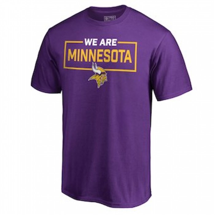 Men's Minnesota Vikings NFL Pro Line by Fanatics Branded Purple We Are Icon T-Shirt
