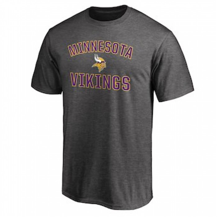 Men's Minnesota Vikings NFL Pro Line Gray Victory Arch T-Shirt