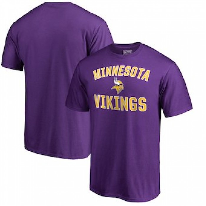 Men's Minnesota Vikings NFL Pro Line Purple Victory Arch T-Shirt