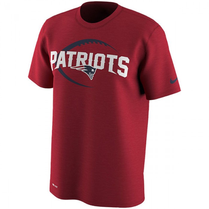Men's New England Patriots Nike Red Legend Icon Logo Performance T-Shirt