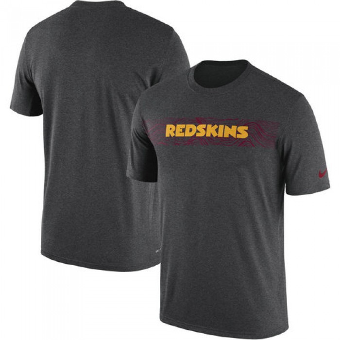 Washington Redskins Nike Heathered Charcoal Sideline Seismic Legend T-Shirt