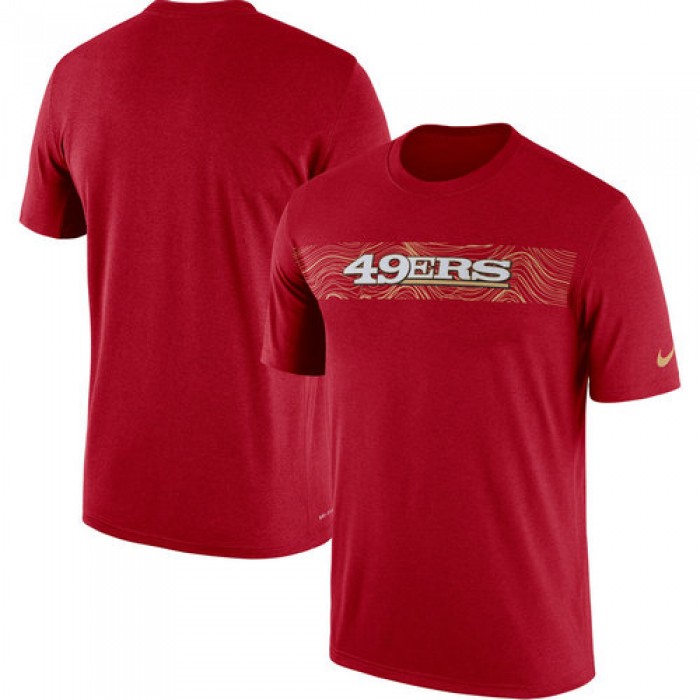 San Francisco 49ers Nike Scarlet Sideline Seismic Legend T-Shirt