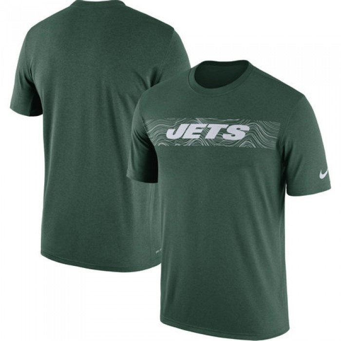 New York Jets Nike Green Sideline Seismic Legend T-Shirt