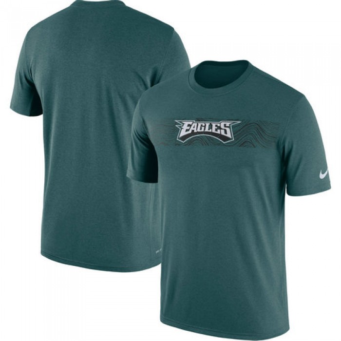 Philadelphia Eagles Nike Midnight Green Sideline Seismic Legend T-Shirt