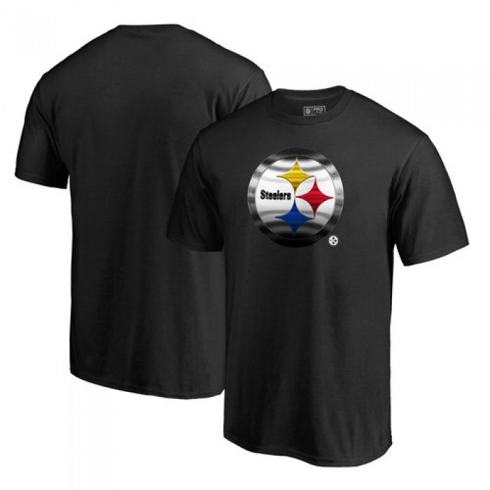 Pittsburgh Steelers NFL Pro Line by Fanatics Branded Midnight Mascot Big and Tall T-Shirt - Black