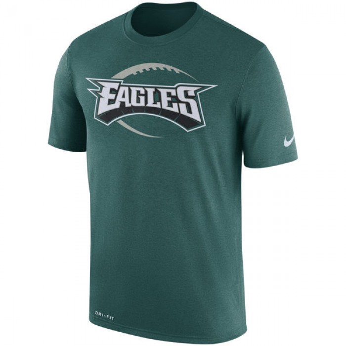Men's Philadelphia Eagles Nike Midnight Green Legend Icon Logo Performance T-Shirt