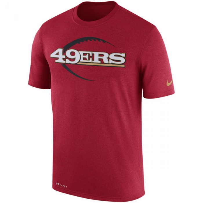 Men's San Francisco 49ers Nike Scarlet Legend Icon Logo Performance T-Shirt