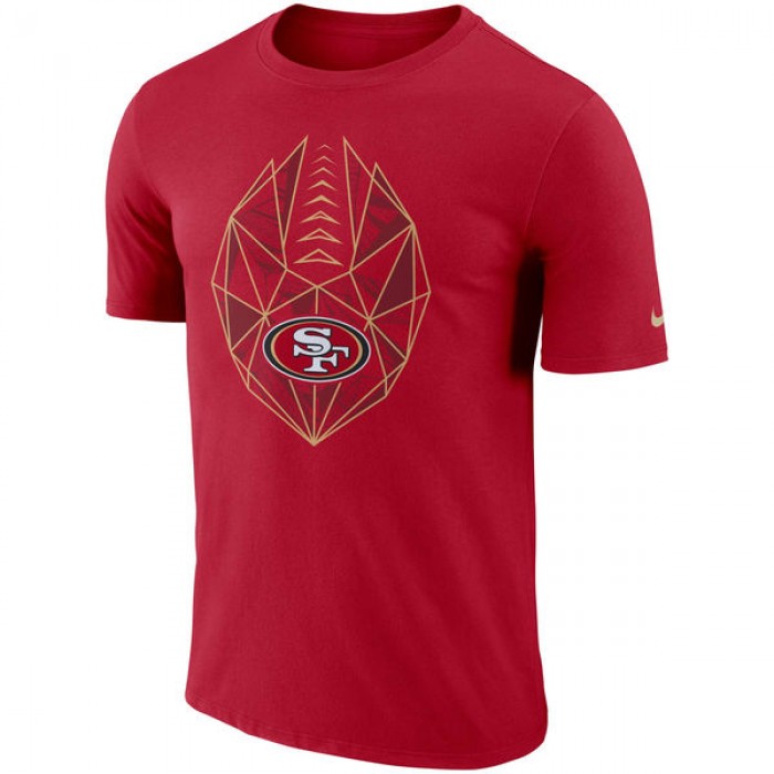 Men's San Francisco 49ers Nike Scarlet Fan Gear Icon Performance T-Shirt