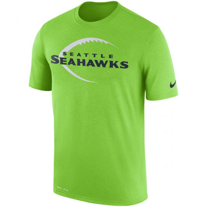 Men's Seattle Seahawks Nike Neon Green Legend Icon Logo Performance T-Shirt