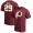 Men's Washington Redskins 29 Derrius Guice NFL Pro Line by Fanatics Branded Burgundy Authentic Stack Name & Number T-Shirt