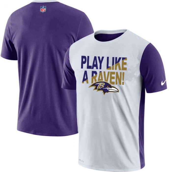 Baltimore Ravens Nike Performance T Shirt White