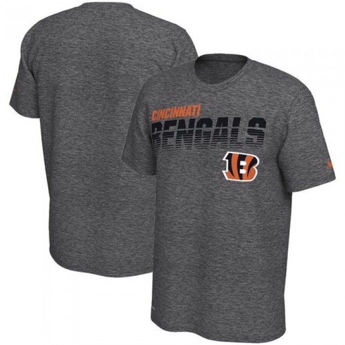 Cincinnati Bengals Nike Sideline Line of Scrimmage Legend Performance T Shirt Gray