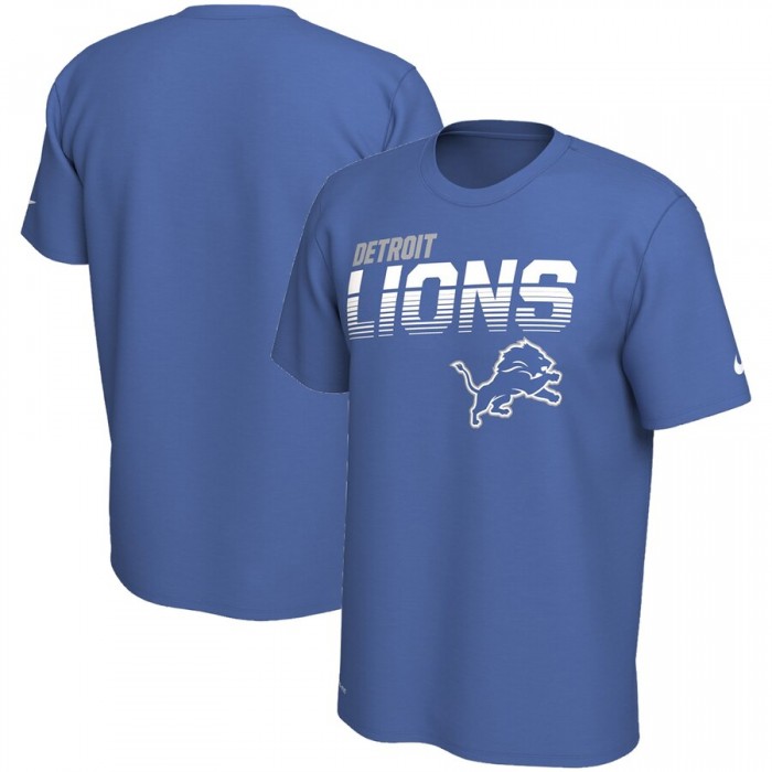 Detroit Lions Nike Sideline Line of Scrimmage Legend Performance T Shirt Blue