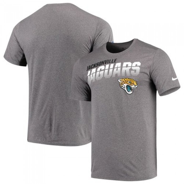 Jacksonville Jaguars Nike Sideline Line of Scrimmage Legend Performance T Shirt Heathered Gray