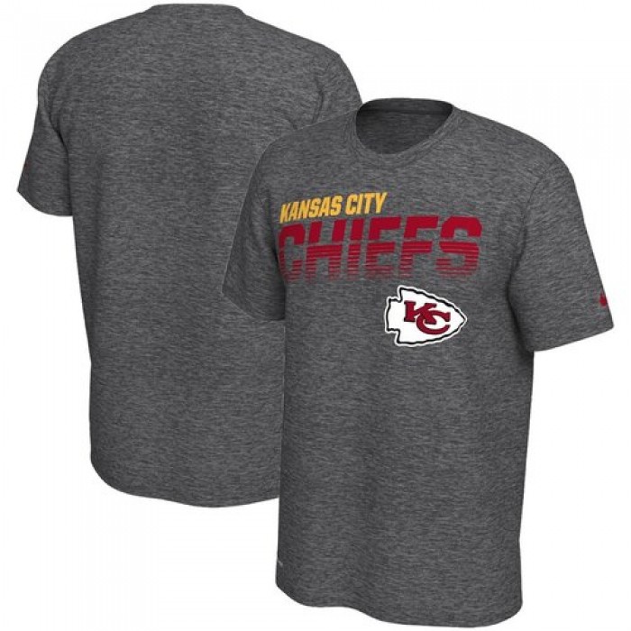 Kansas City Chiefs Nike Sideline Line of Scrimmage Legend Performance T Shirt Gray