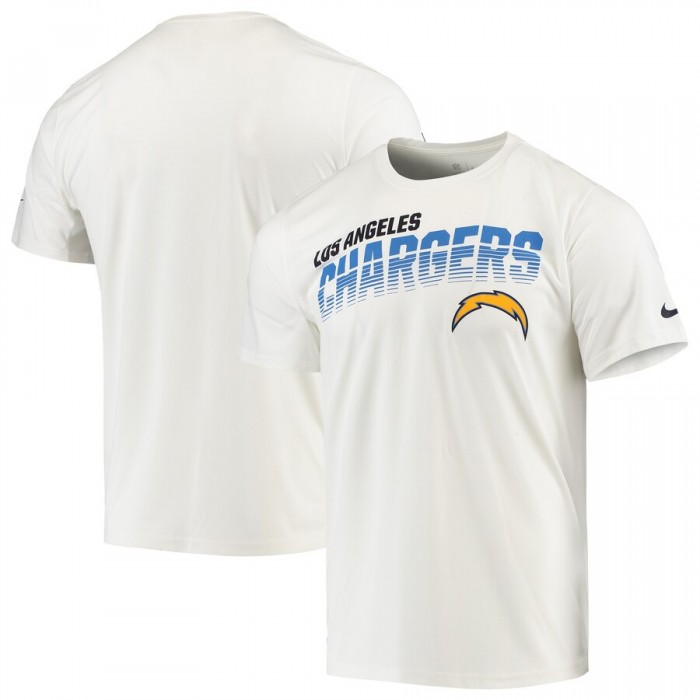 Los Angeles Chargers Nike Sideline Line of Scrimmage Legend Performance T Shirt White