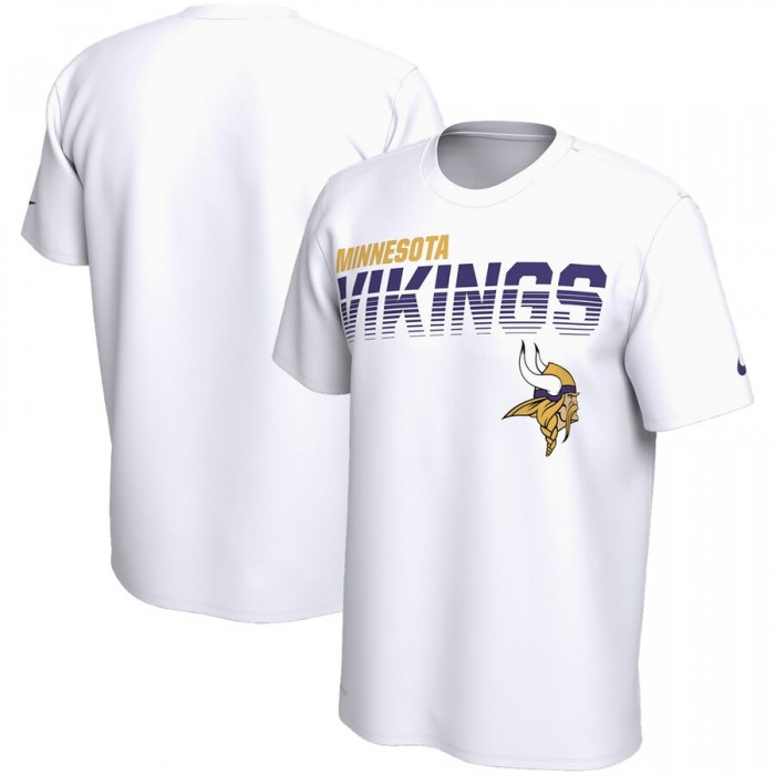 Minnesota Vikings Nike Sideline Line of Scrimmage Legend Performance T Shirt White