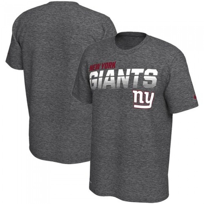 New York Giants Nike Sideline Line of Scrimmage Legend Performance T Shirt Heathered Gray