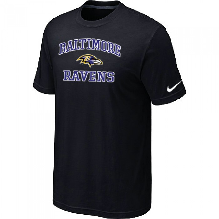 Baltimore Ravens Heart & Soull Black T-Shirt