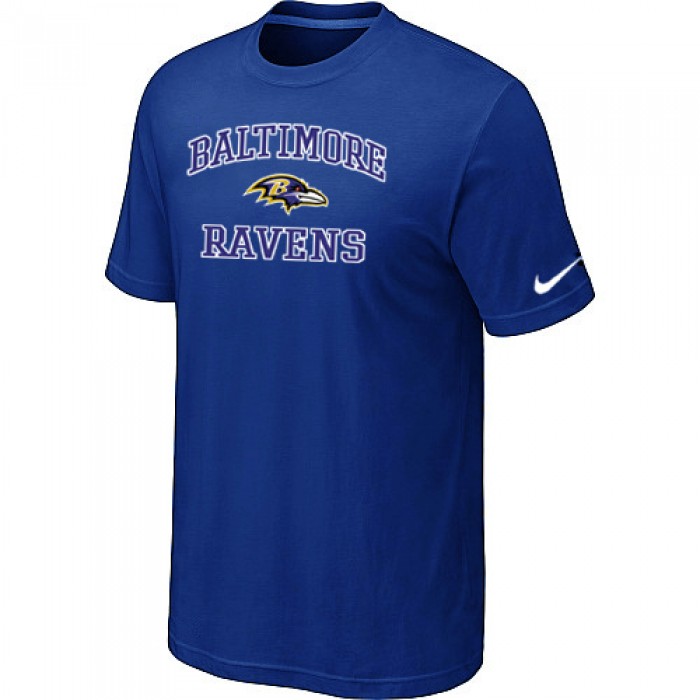 Baltimore Ravens Heart & Soull Blue T-Shirt