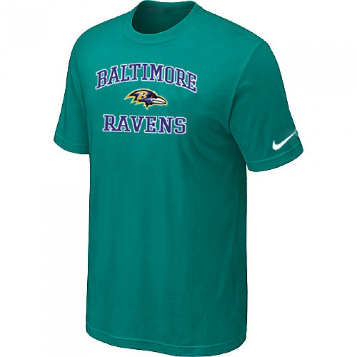Baltimore Ravens Heart & Soull Green T-Shirt