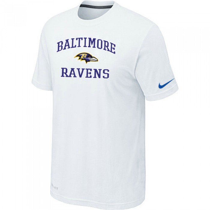 Baltimore Ravens Heart & Soull White T-Shirt