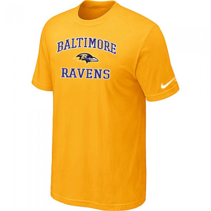 Baltimore Ravens Heart & Soull Yellow T-Shirt