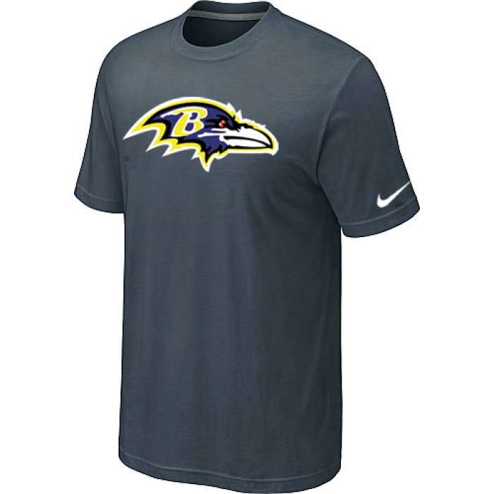 Baltimore Ravens Sideline Legend Authentic Logo T-Shirt Grey