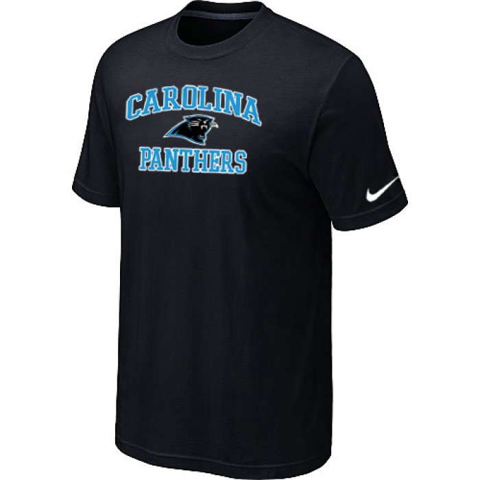 Carolina Panthers Heart & Soul Black T-Shirt