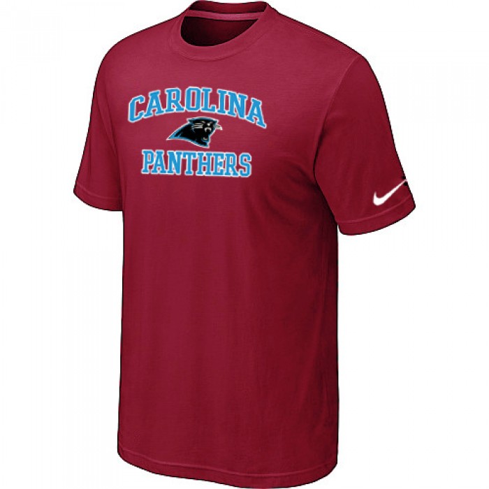 Carolina Panthers Heart & Soul Red T-Shirt