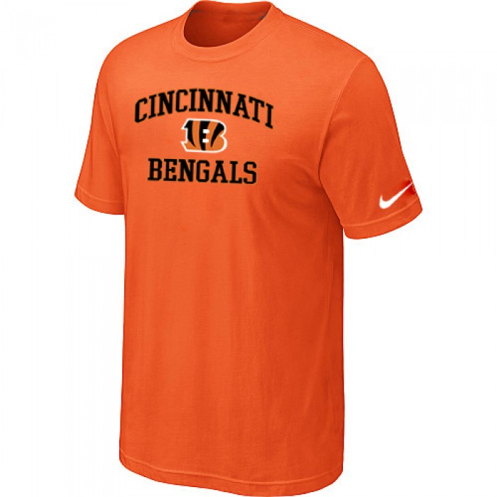 Cincinnati Bengals Heart & Soul Orange T-Shirt