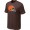Cleveland Browns Sideline Legend Authentic Logo T-Shirt Brown
