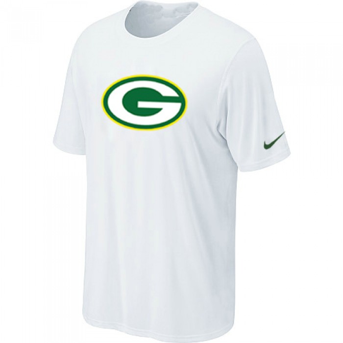 Green Bay Packers Sideline Legend Authentic Logo T-Shirt White