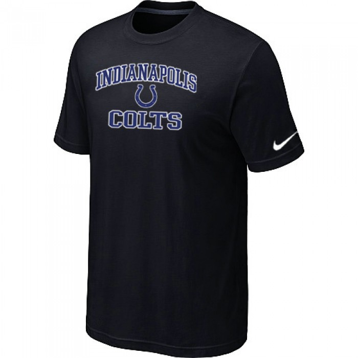 Indianapolis Colts Heart & Soul Black T-Shirt