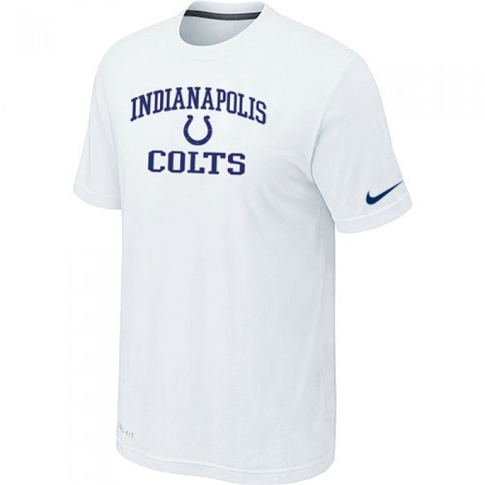 Indianapolis Colts Heart & Soul White T-Shirt